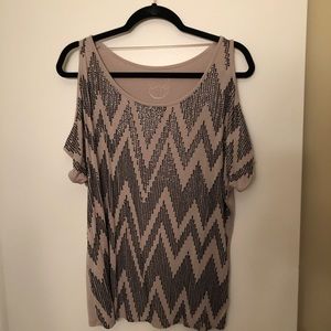 INC Cold Shoulder Top